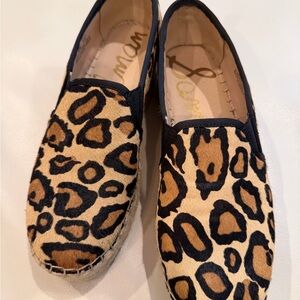 Sam Edelman Espadrille Sandal Women’s Shoes Leopard Print Carrin Sz 8